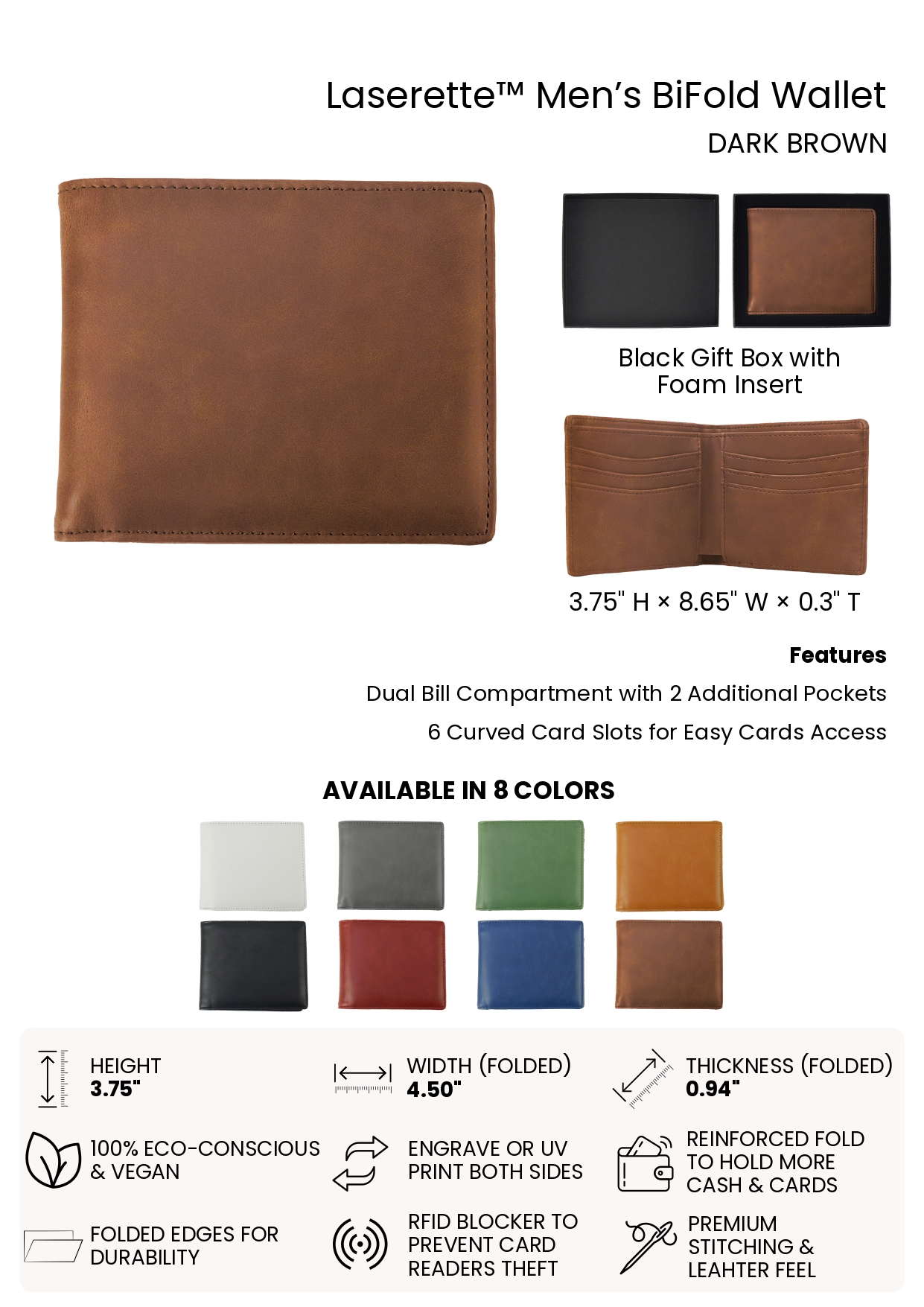 Men's Bifold Wallet - Image 2