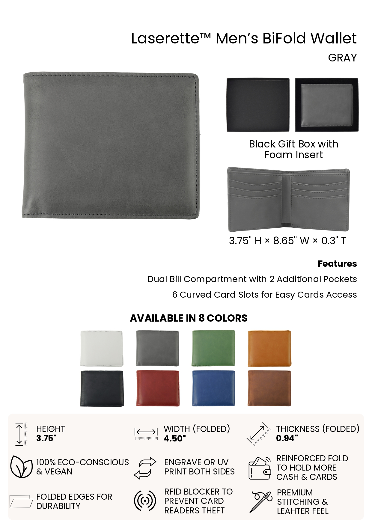 Men's Bifold Wallet - Image 3