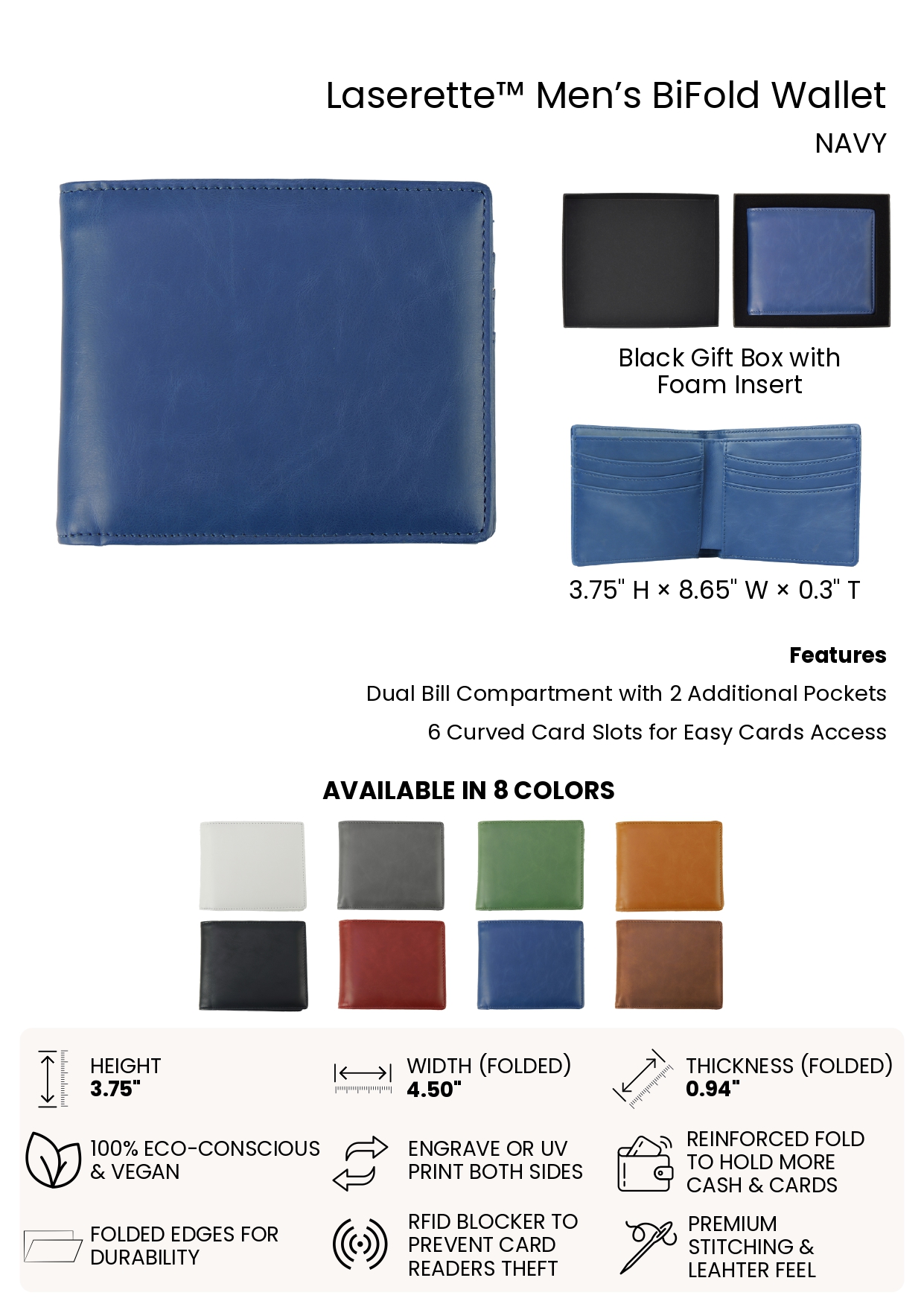 Men's Bifold Wallet - Image 4