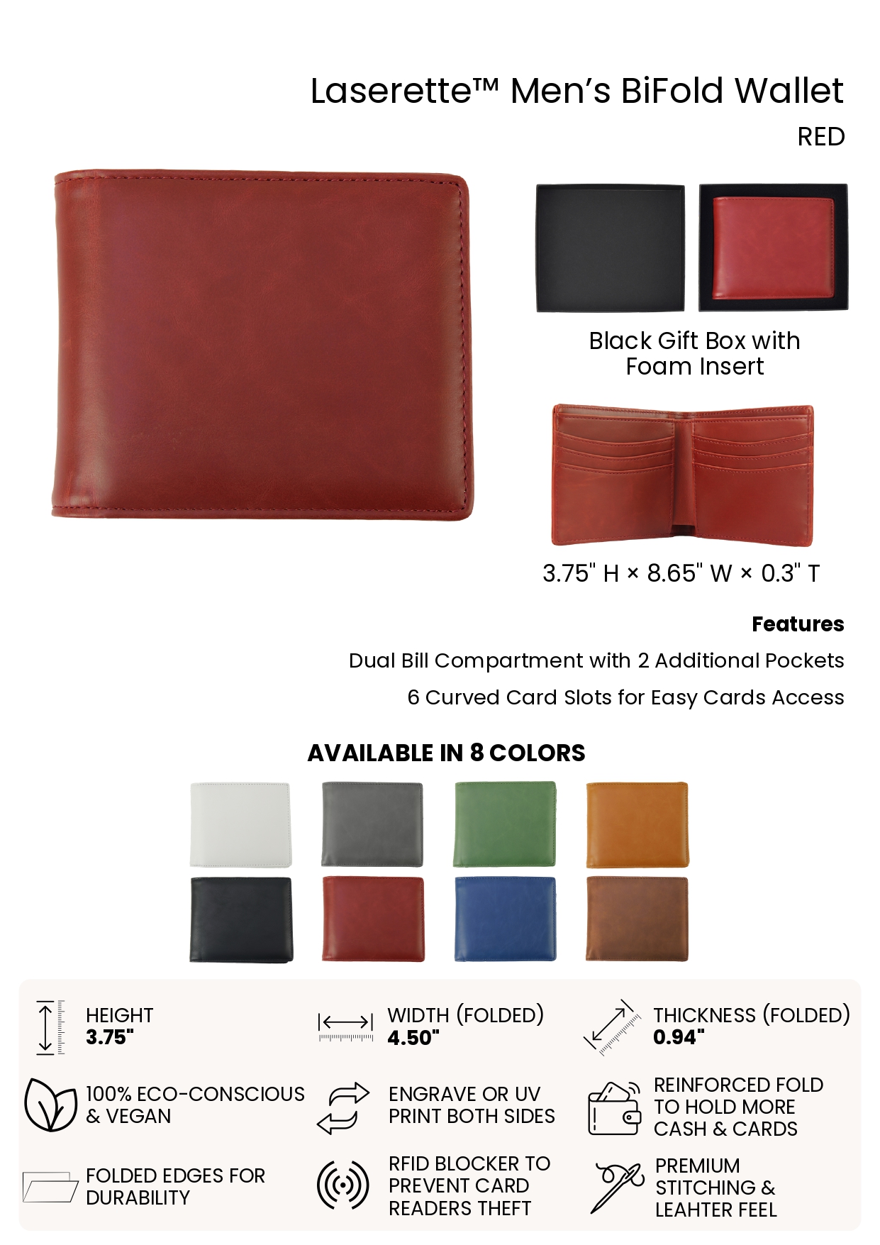 Men's Bifold Wallet - Image 6