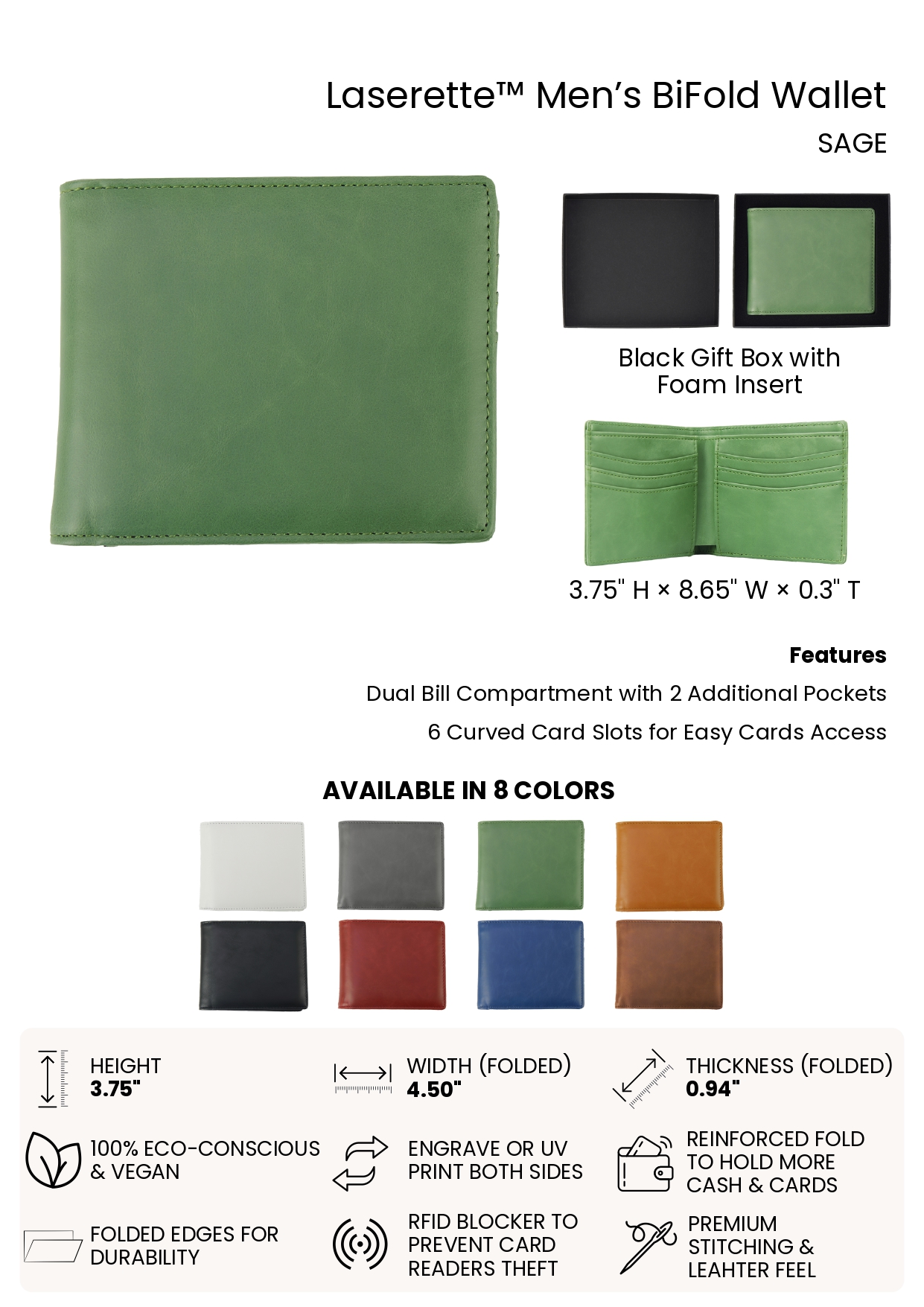 Men's Bifold Wallet - Image 7