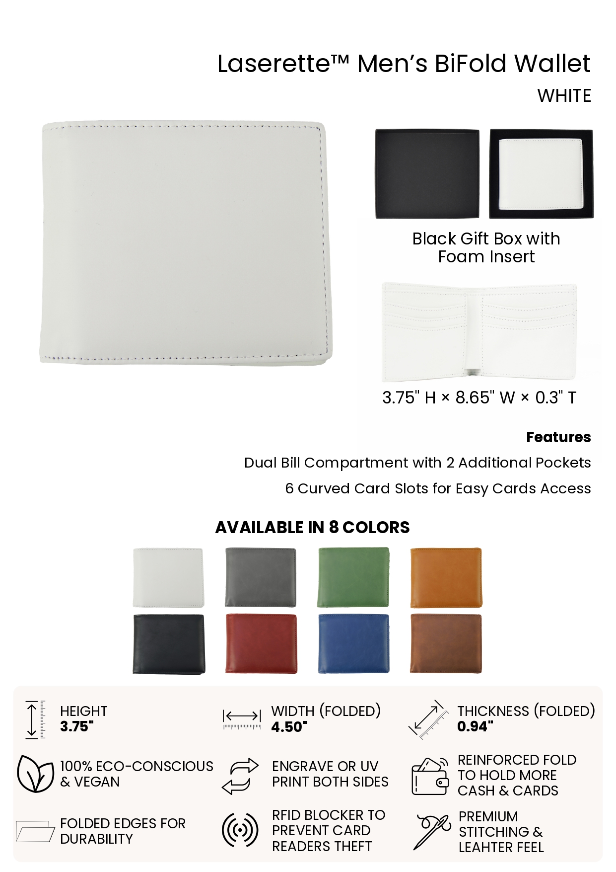 Men's Bifold Wallet - Image 8